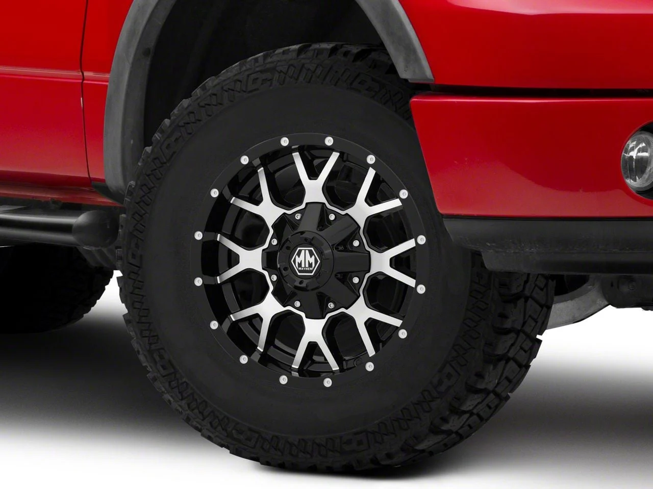 Mayhem Wheels Warrior Black Machined 6-Lug Wheel; 17x9; -12mm Offset (04-08 F-150)
