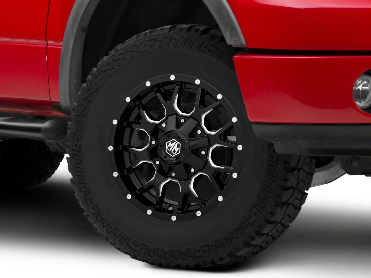 Mayhem Wheels Warrior Black Milled 6-Lug Wheel; 17x9; 18mm Offset (04-08 F-150)