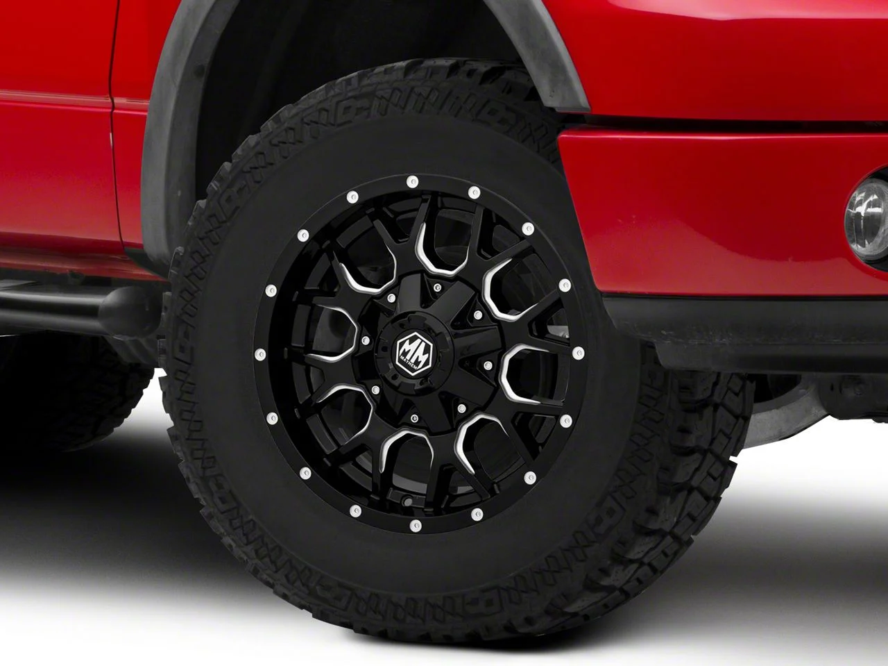 Mayhem Wheels Warrior Black Milled 6-Lug Wheel; 18x9; 18mm Offset (04-08 F-150)