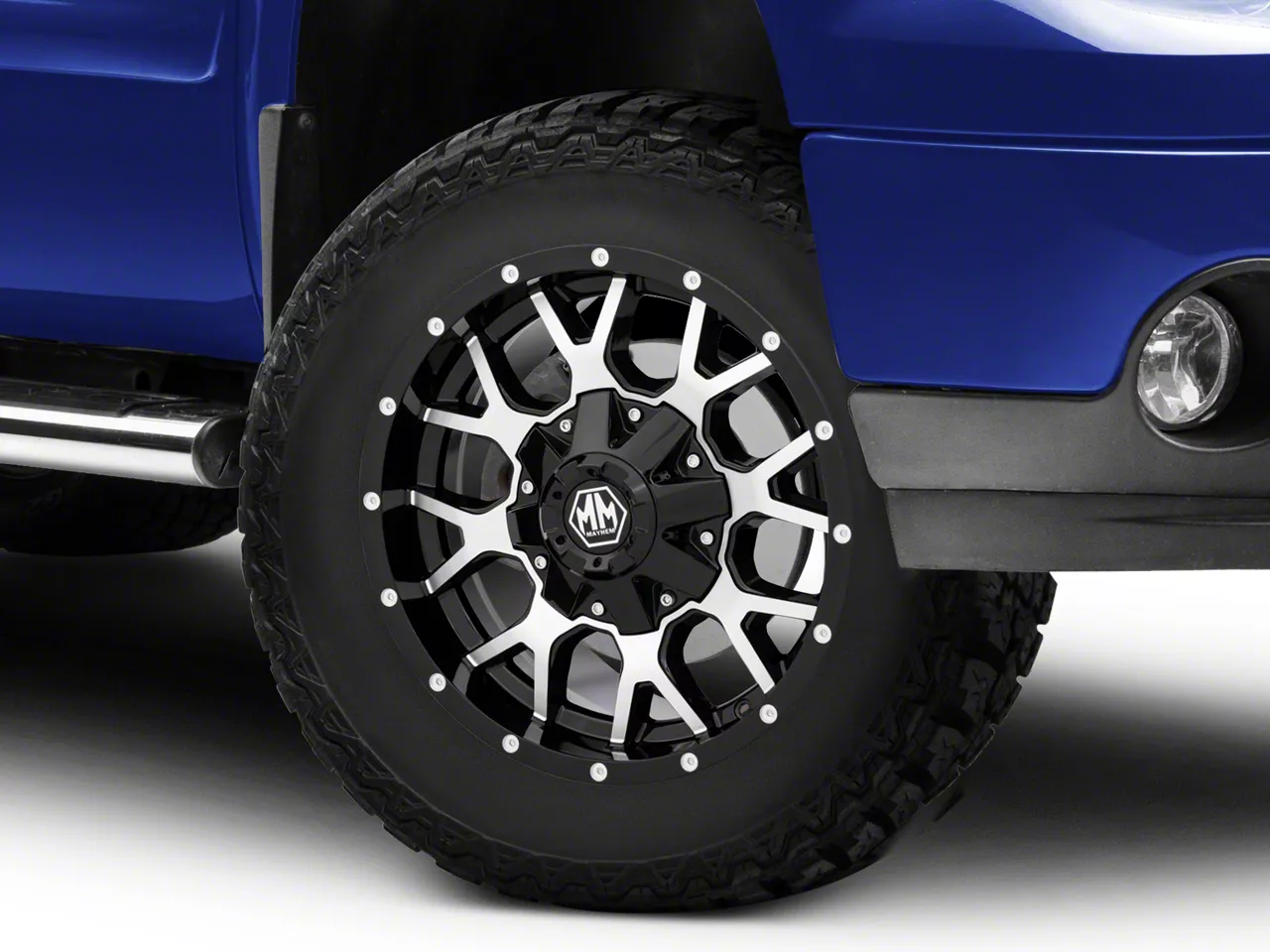 Mayhem Wheels Warrior Black Machined 6-Lug Wheel; 18x9; 18mm Offset (07-13 Sierra 1500)