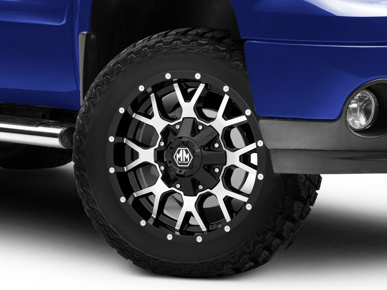 Mayhem Wheels Warrior Black Machined 6-Lug Wheel; 20x9; 18mm Offset (07-13 Sierra 1500)