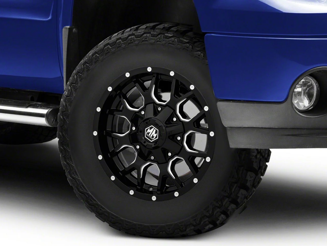 Mayhem Wheels Warrior Black Milled 6-Lug Wheel; 17x9; -12mm Offset (07-13 Sierra 1500)