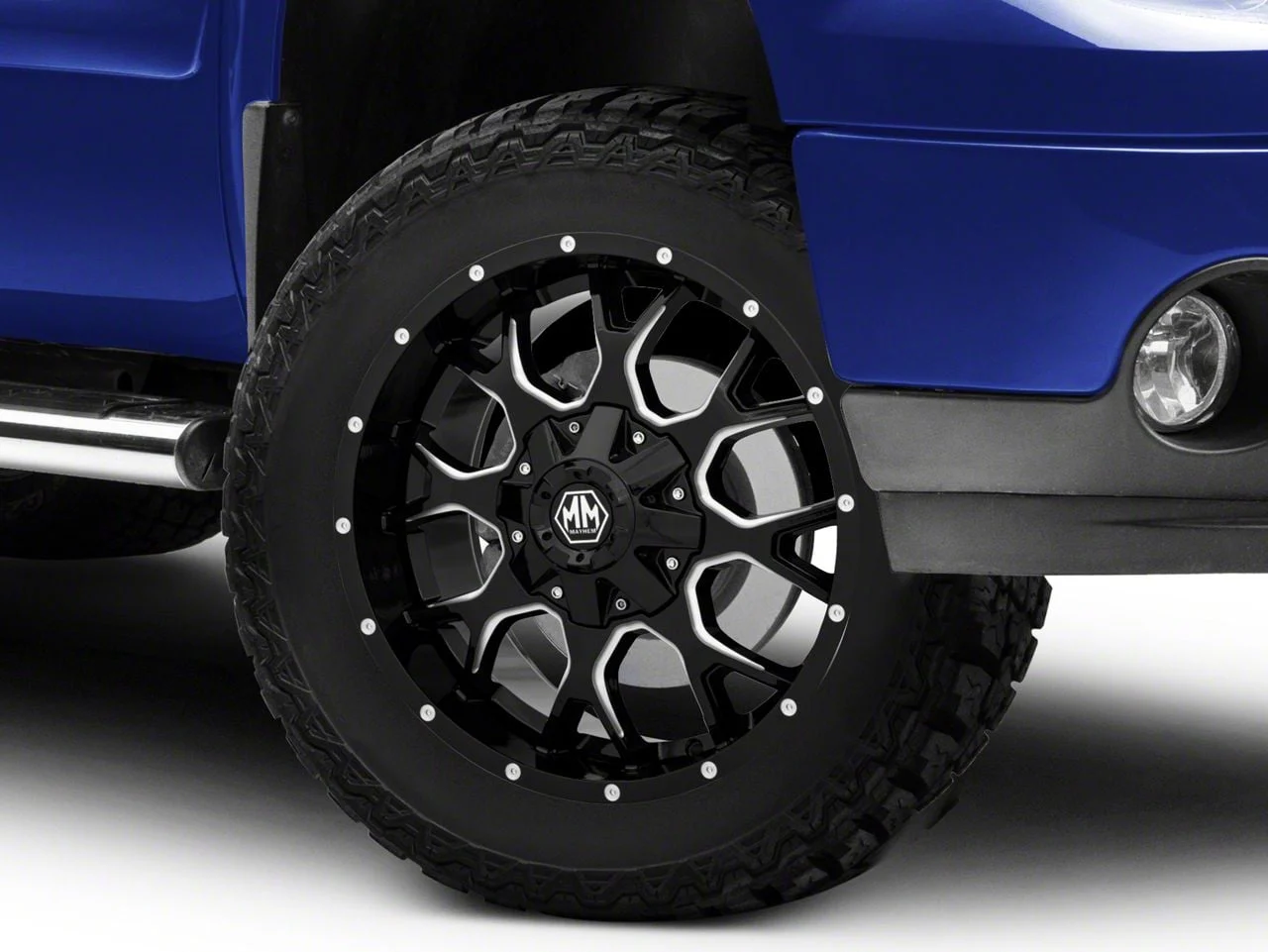 Mayhem Wheels Warrior Black Milled 6-Lug Wheel; 20x9; 18mm Offset (07-13 Sierra 1500)