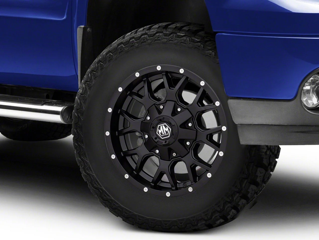 Mayhem Wheels Warrior Matte Black 6-Lug Wheel; 17x9; 18mm Offset (07-13 Sierra 1500)