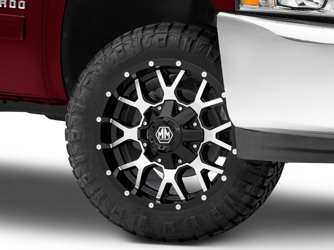 Mayhem Wheels Warrior Black Machined 6-Lug Wheel; 20x9; 0mm Offset (07-13 Silverado 1500)