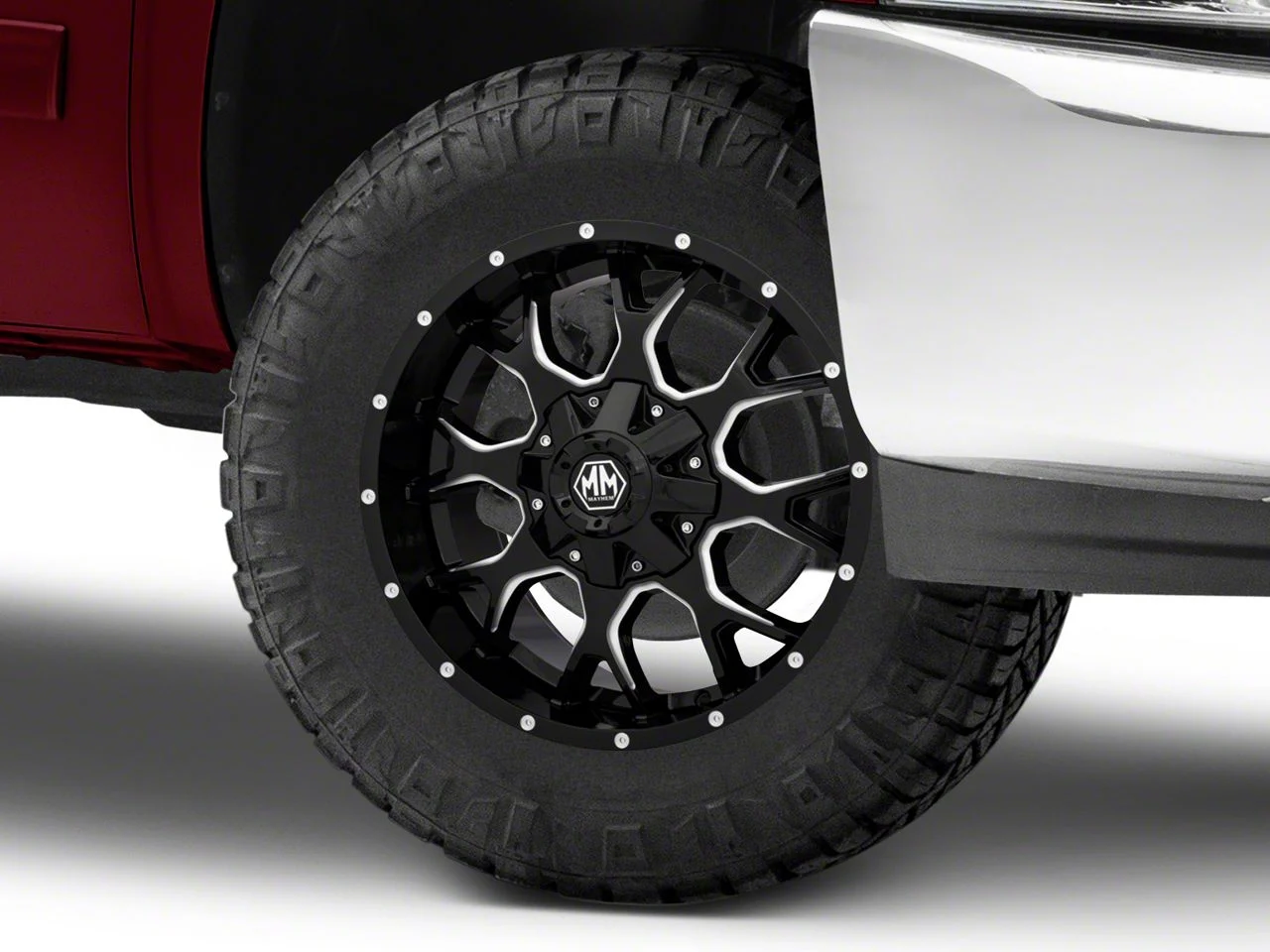 Mayhem Wheels Warrior Black Milled 6-Lug Wheel; 18x9; 18mm Offset (07-13 Silverado 1500)