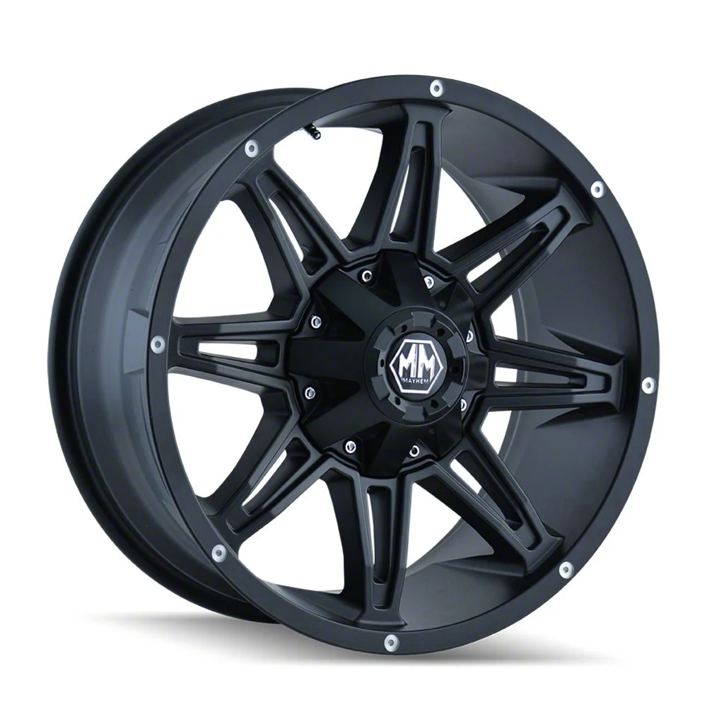 Mayhem Wheels Rampage Matte Black 6-Lug Wheel; 17x9; -12mm Offset (09-14 F-150)