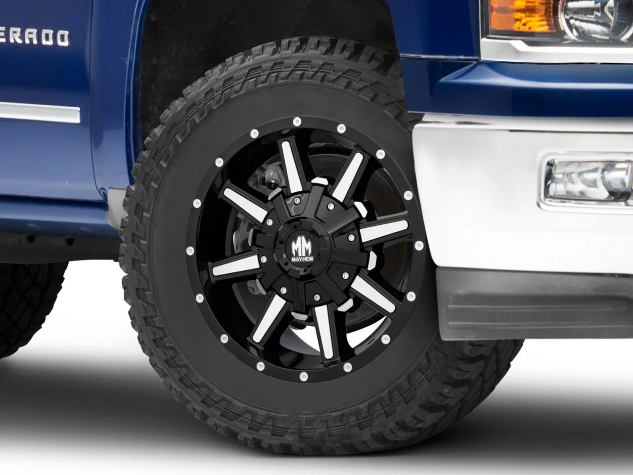 Mayhem Wheels Arsenal Gloss Black Machined 6-Lug Wheel; 20x9; 0mm Offset (14-18 Silverado 1500)