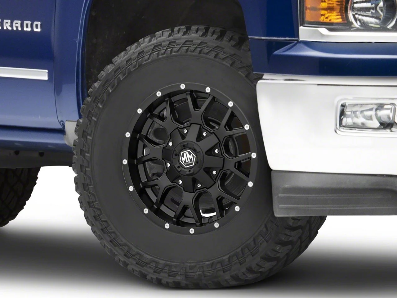 Mayhem Wheels Warrior Matte Black 6-Lug Wheel; 17x9; 18mm Offset (14-18 Silverado 1500)