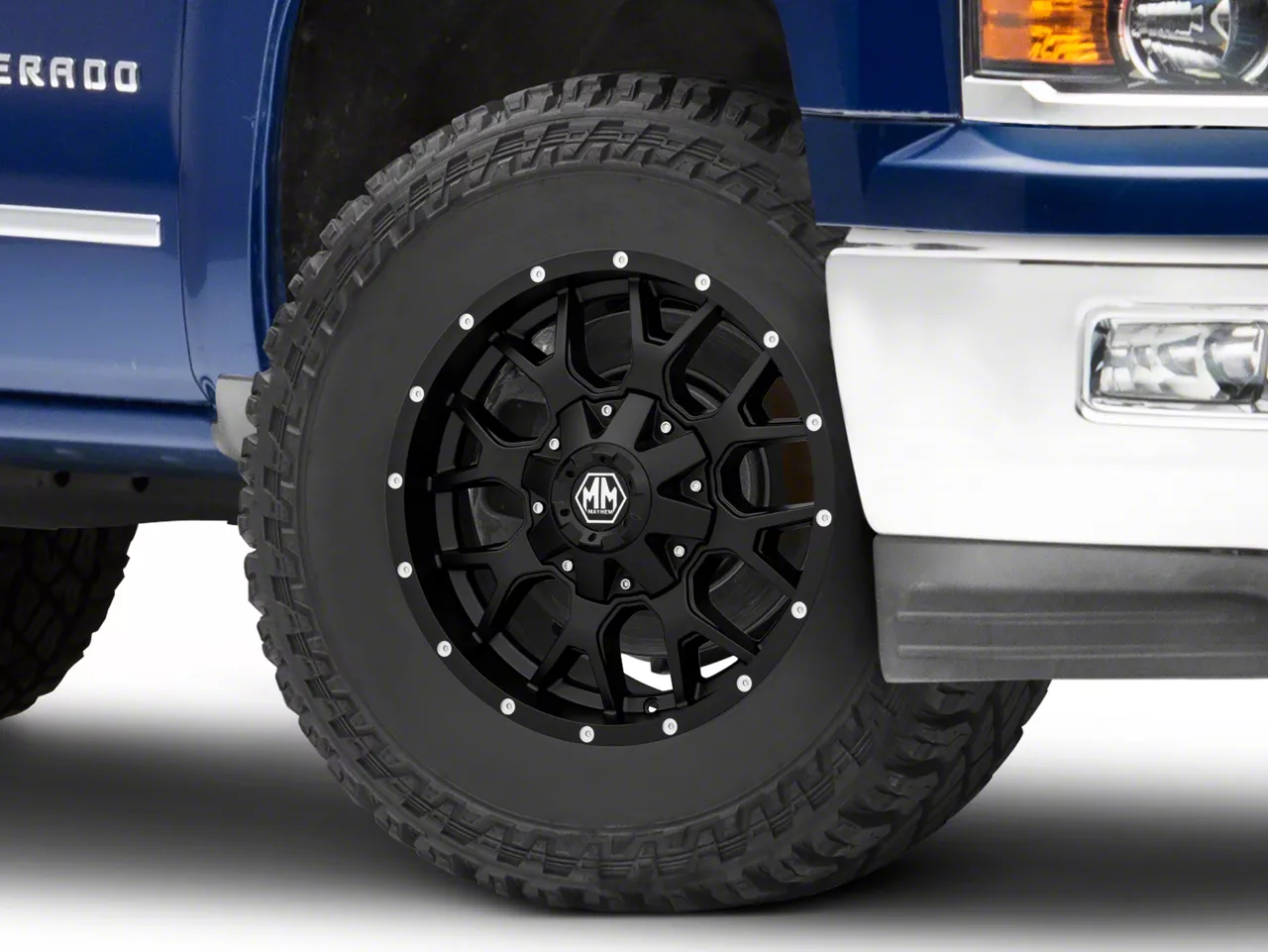 Mayhem Wheels Warrior Matte Black 6-Lug Wheel; 18x9; -12mm Offset (14-18 Silverado 1500)