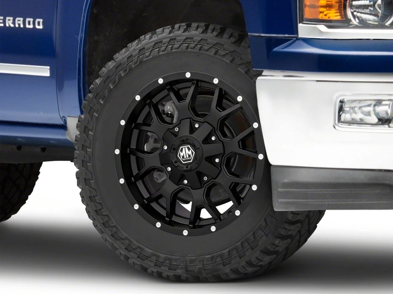 Mayhem Wheels Warrior Matte Black 6-Lug Wheel; 20x9; 18mm Offset (14-18 Silverado 1500)