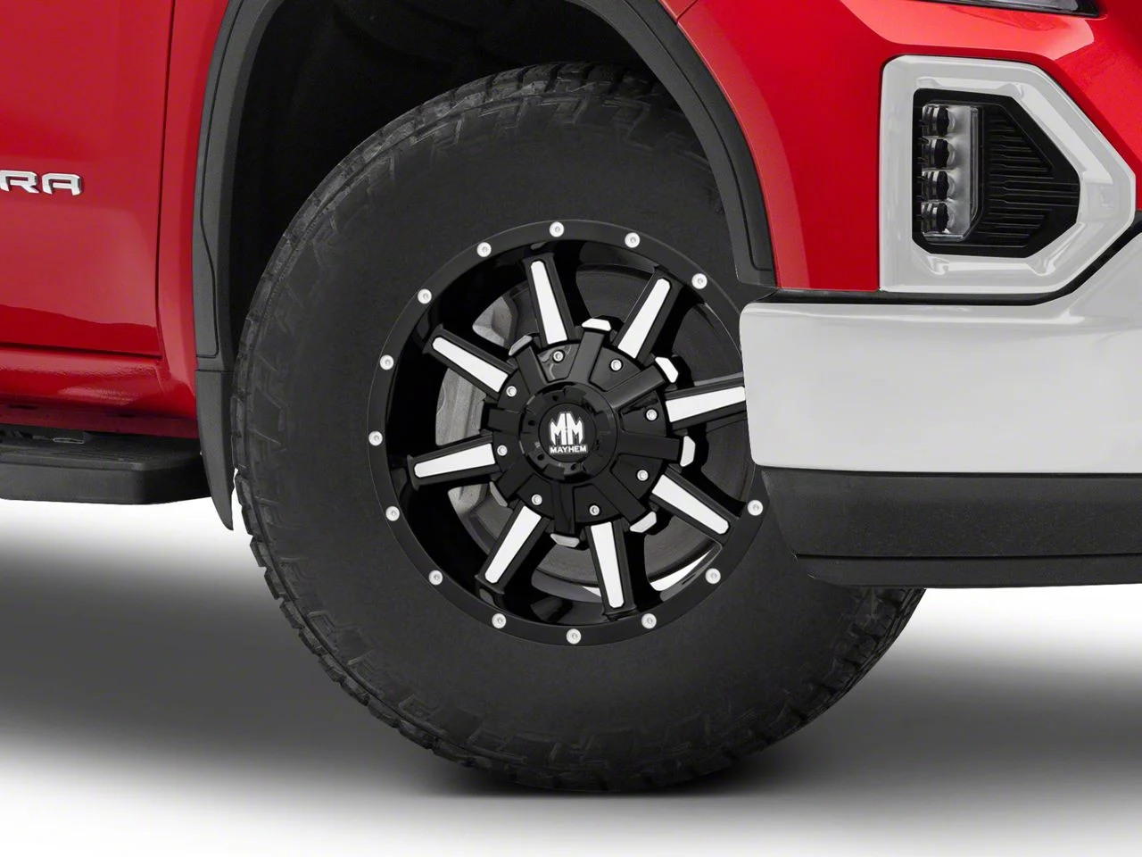 Mayhem Wheels Arsenal Gloss Black Machined 6-Lug Wheel; 18x9; -12mm Offset (19-26 Sierra 1500)