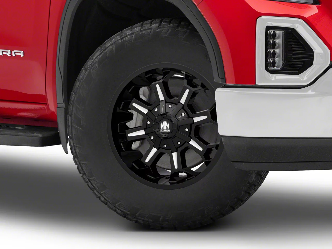 Mayhem Wheels Combat Gloss Black Milled 6-Lug Wheel; 18x9; -12mm Offset (19-26 Sierra 1500)
