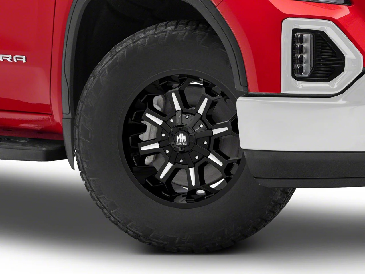 Mayhem Wheels Combat Gloss Black Milled 6-Lug Wheel; 18x9; 18mm Offset (19-26 Sierra 1500)