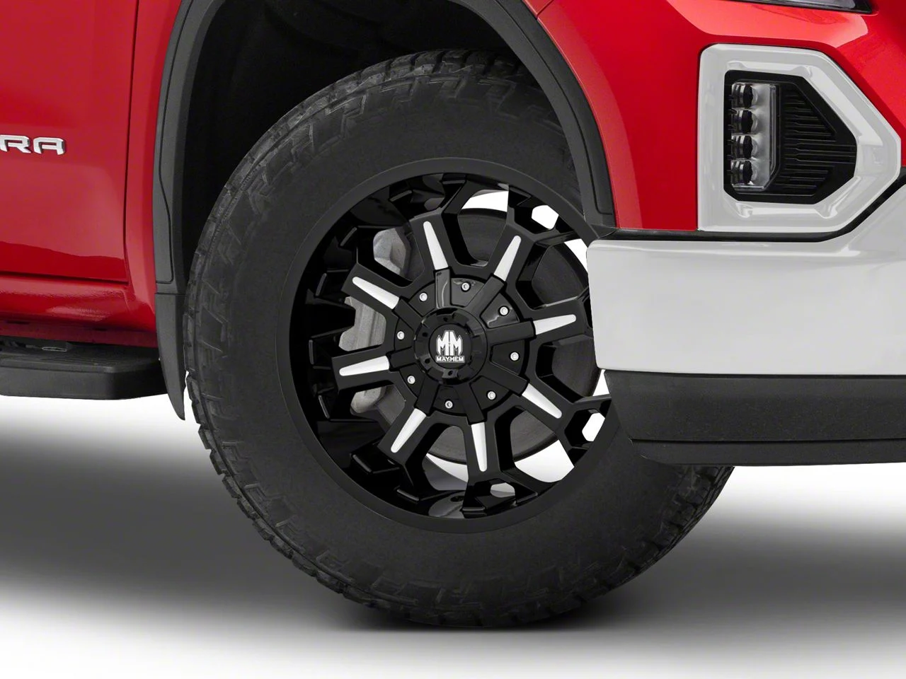 Mayhem Wheels Combat Gloss Black Milled 6-Lug Wheel; 20x9; 0mm Offset (19-26 Sierra 1500)
