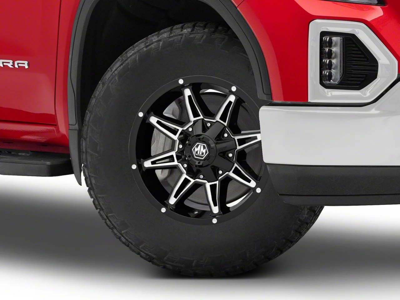 Mayhem Wheels Rampage Black Milled 6-Lug Wheel; 18x9; -12mm Offset (19-26 Sierra 1500)