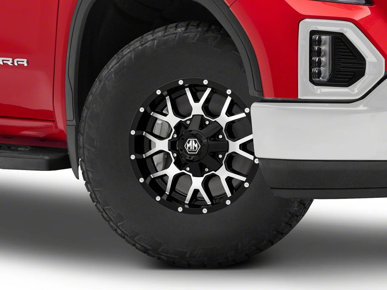 Mayhem Wheels Warrior Black Machined 6-Lug Wheel; 17x9; 18mm Offset (19-26 Sierra 1500)