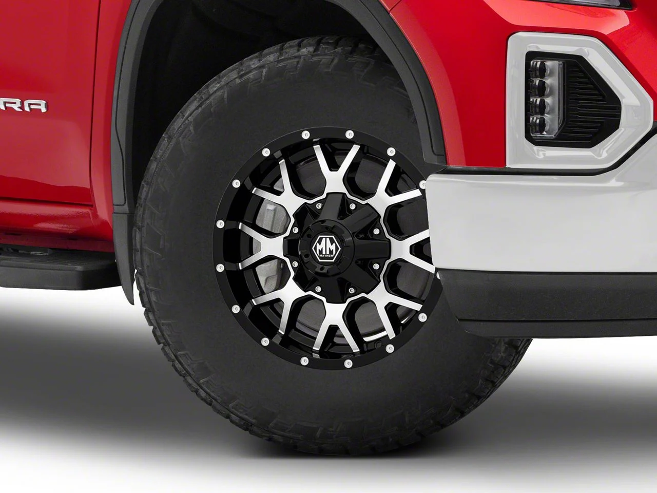 Mayhem Wheels Warrior Black Machined 6-Lug Wheel; 18x9; -12mm Offset (19-26 Sierra 1500)