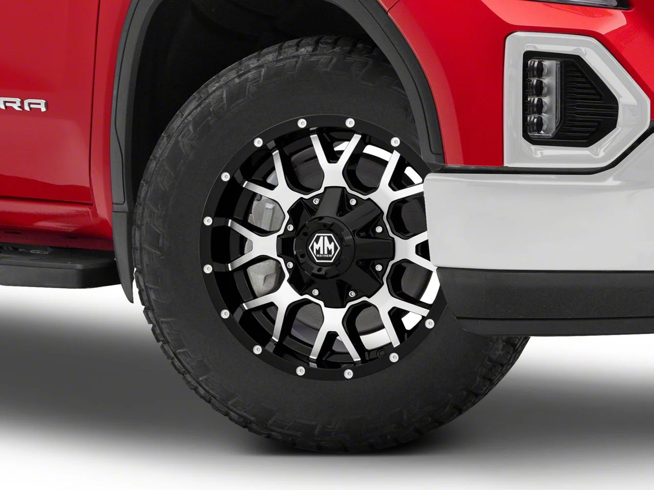 Mayhem Wheels Warrior Black Machined 6-Lug Wheel; 20x9; 0mm Offset (19-26 Sierra 1500)