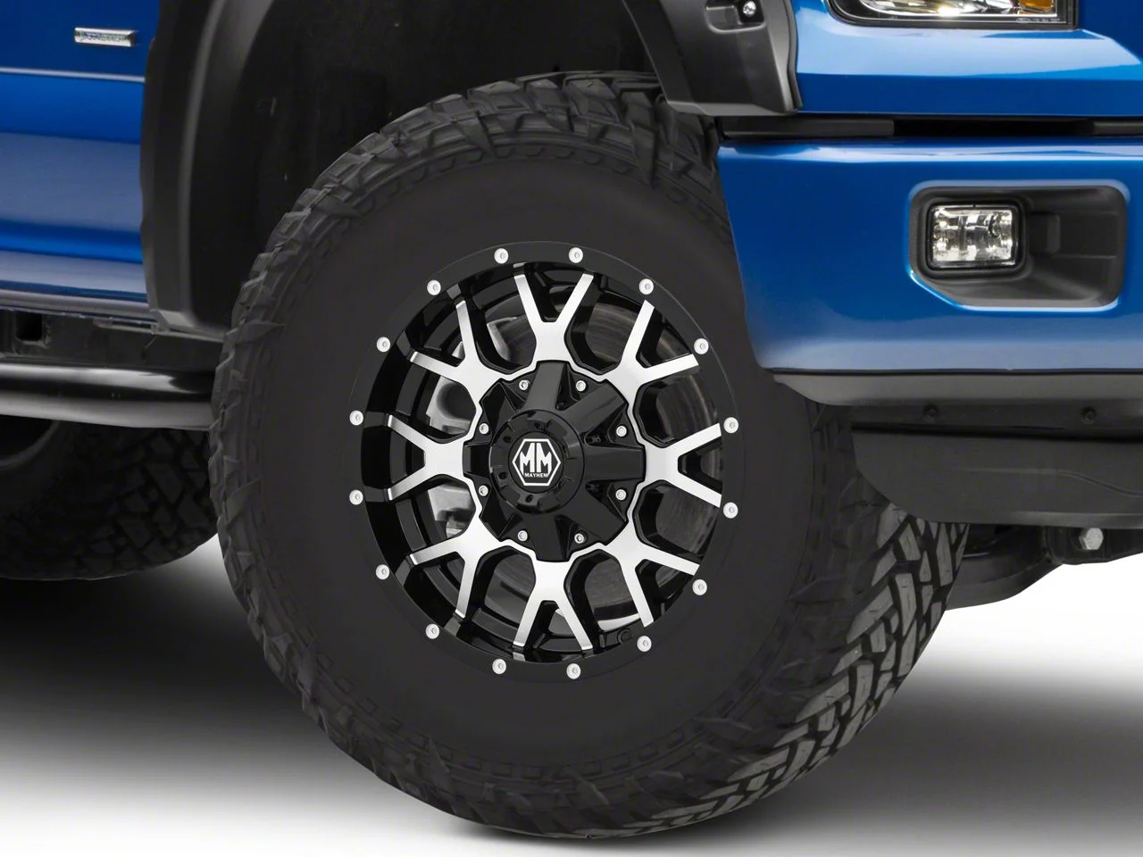 Mayhem Wheels Warrior Black Machined 6-Lug Wheel; 17x9; -12mm Offset (15-20 F-150)