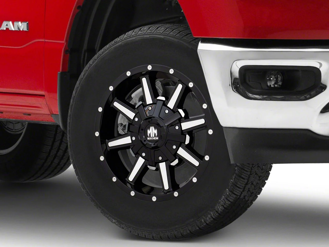 Mayhem Wheels Arsenal Gloss Black Machined 6-Lug Wheel; 18x9; -12mm Offset (19-26 RAM 1500)