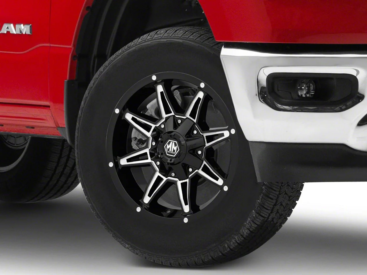 Mayhem Wheels Rampage Black Milled 6-Lug Wheel; 18x9; -12mm Offset (19-26 RAM 1500)