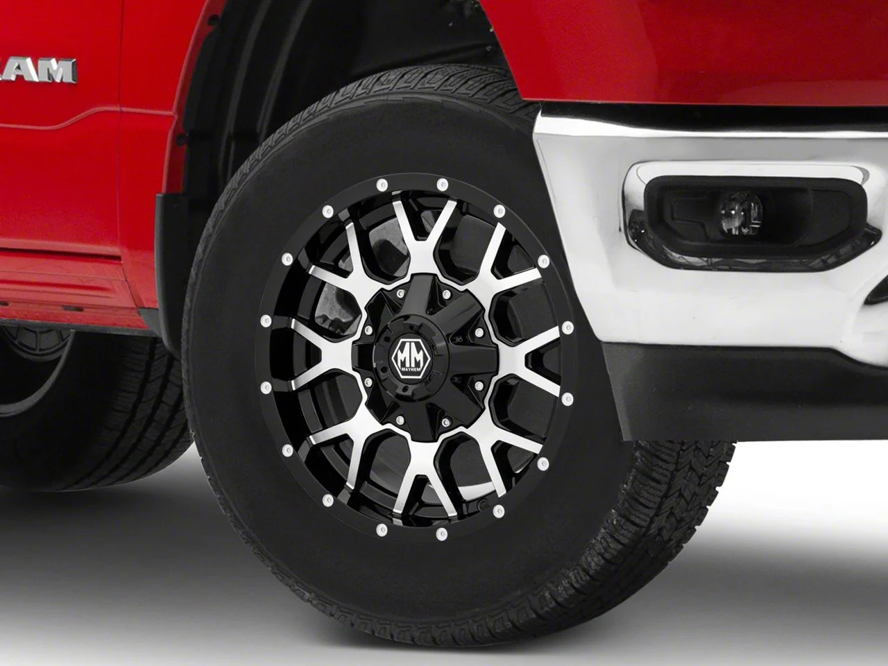 Mayhem Wheels Warrior Black Machined 6-Lug Wheel; 18x9; 18mm Offset (19-26 RAM 1500)