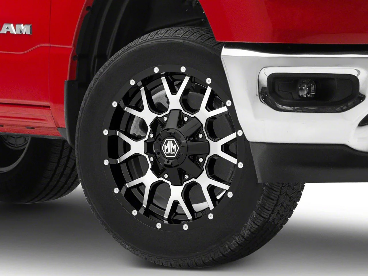 Mayhem Wheels Warrior Black Machined 6-Lug Wheel; 20x9; 0mm Offset (19-26 RAM 1500)