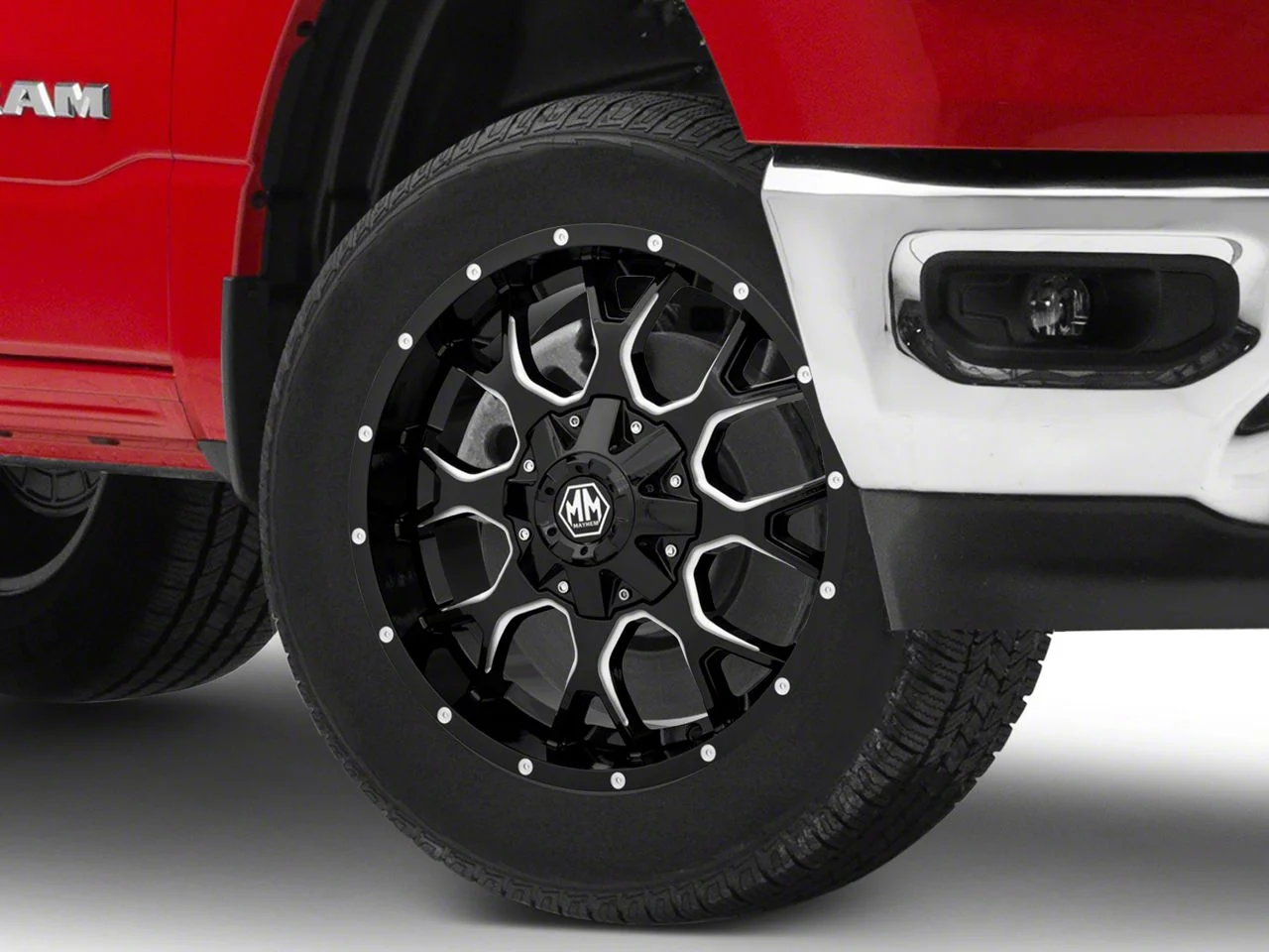 Mayhem Wheels Warrior Black Milled 6-Lug Wheel; 20x9; 0mm Offset (19-26 RAM 1500)