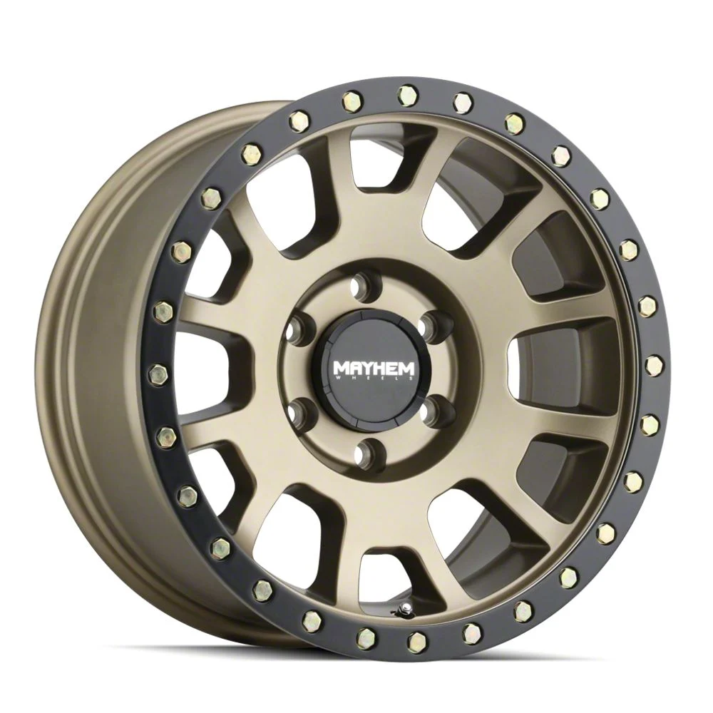 Mayhem Wheels Scout Matte Gold with Matte Black Lip 6-Lug Wheel; 18x9; 0mm Offset (19-23 Ranger)