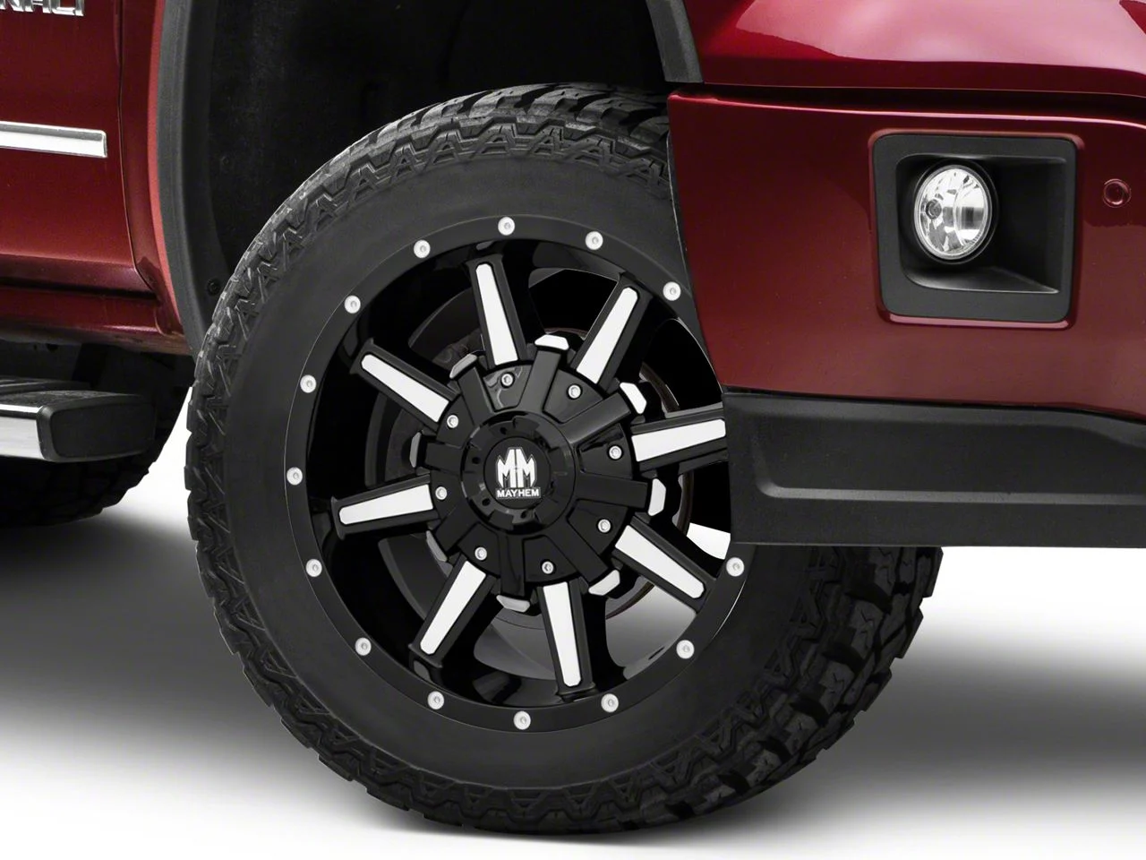 Mayhem Wheels Arsenal Gloss Black Machined 6-Lug Wheel; 20x9; 18mm Offset (14-18 Sierra 1500)