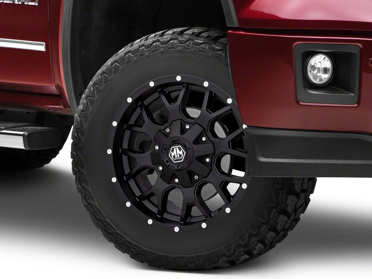 Mayhem Wheels Warrior Matte Black 6-Lug Wheel; 18x9; 18mm Offset (14-18 Sierra 1500)