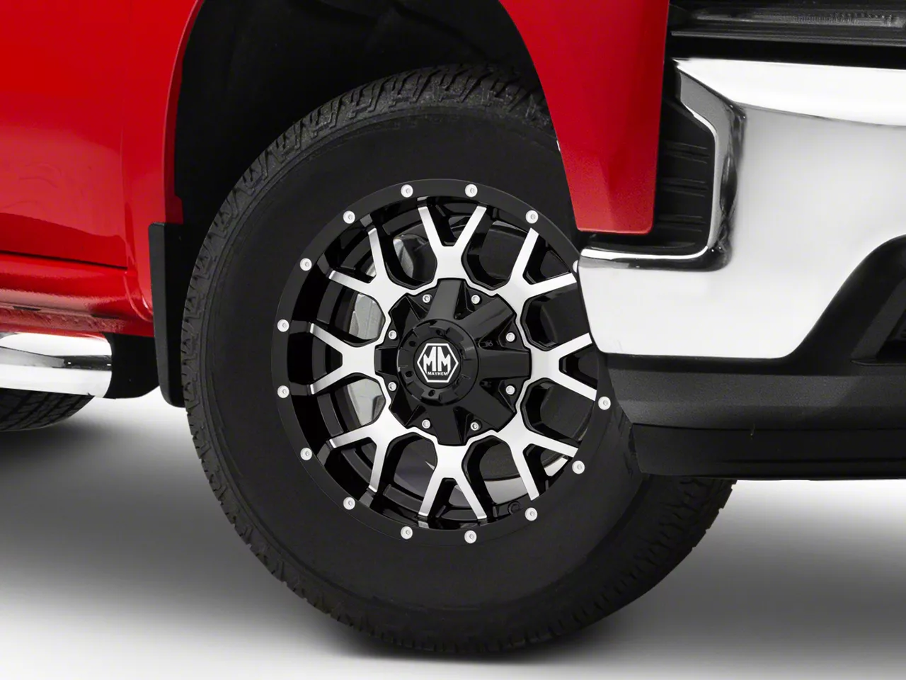 Mayhem Wheels Warrior Black Machined 6-Lug Wheel; 18x9; 18mm Offset (19-26 Silverado 1500)
