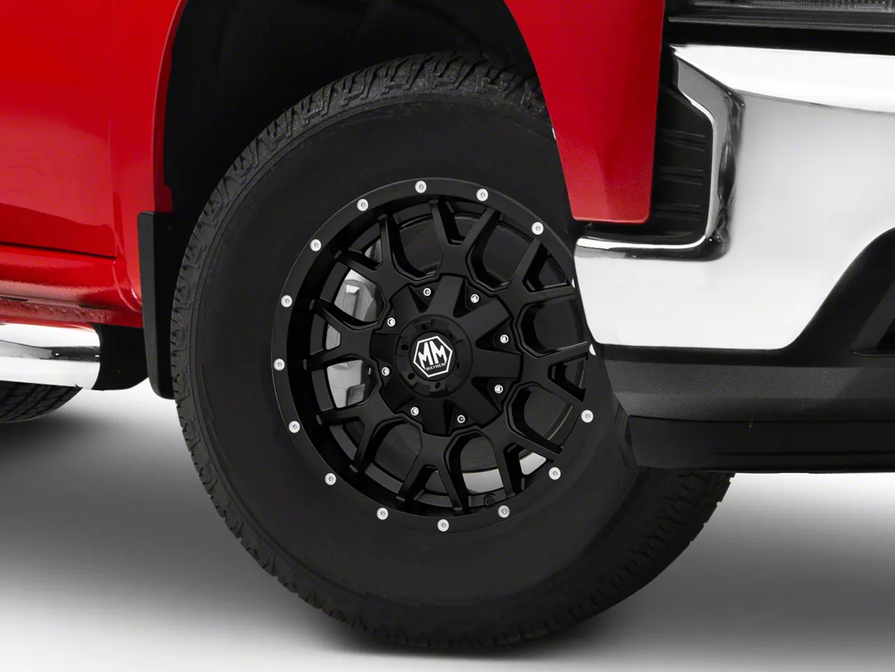 Mayhem Wheels Warrior Matte Black 6-Lug Wheel; 17x9; -12mm Offset (19-26 Silverado 1500)