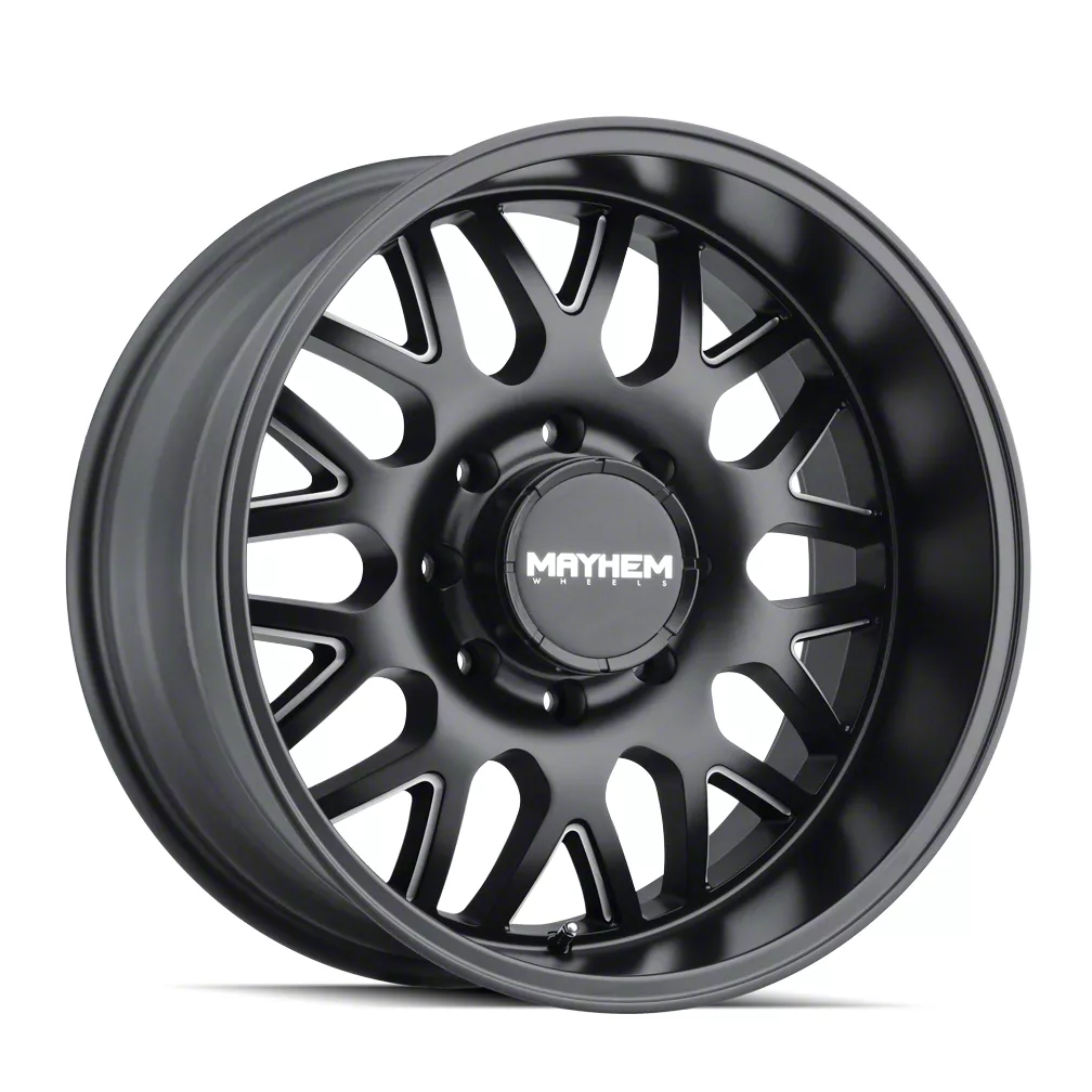 Mayhem Wheels Tripwire Gloss Black Milled 8-Lug Wheel; 20x9; 18mm Offset (17-22 F-250 Super Duty)