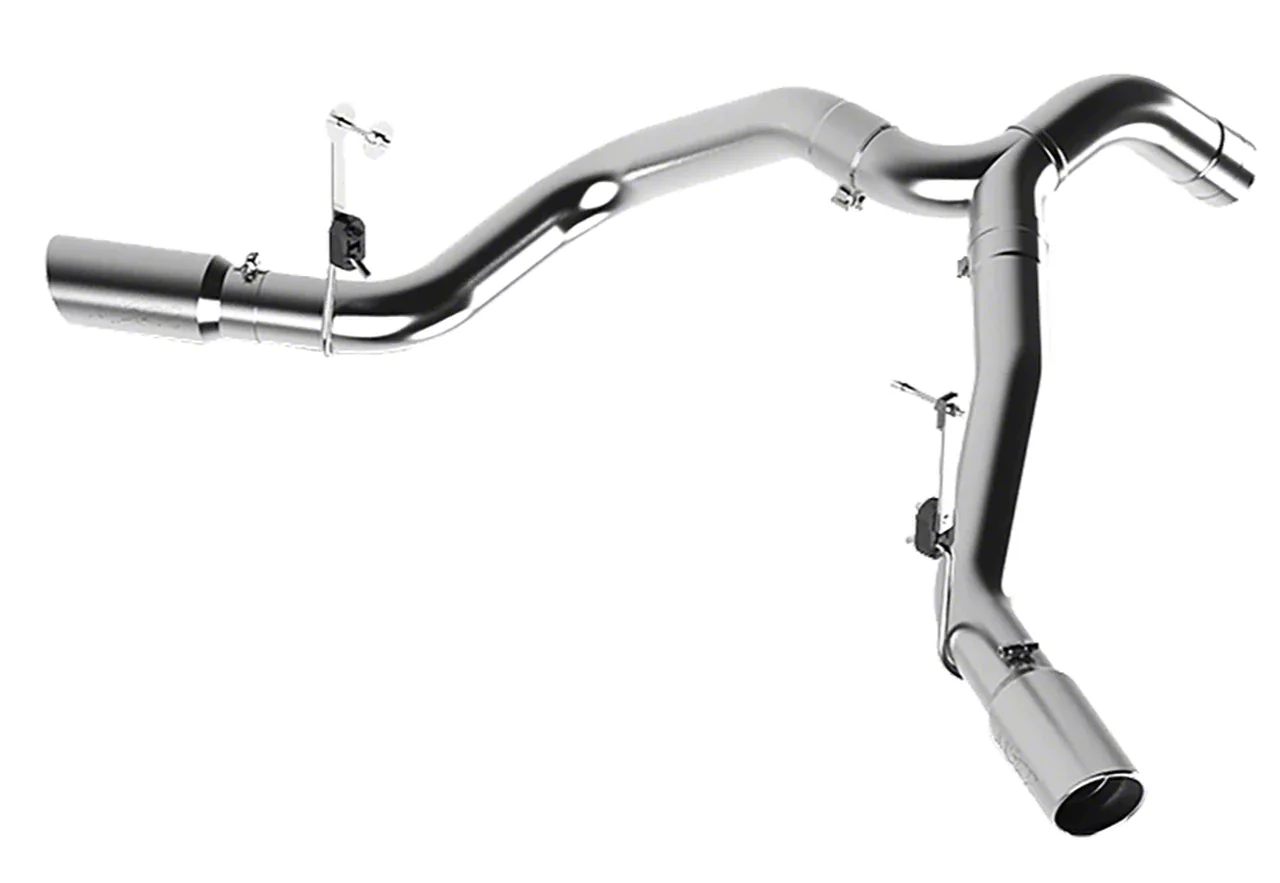 MBRP Armor Lite Filter-Back Cool Dual Exhaust System with Polished Tips; Side Exit (19-26 6.7L RAM 3500)