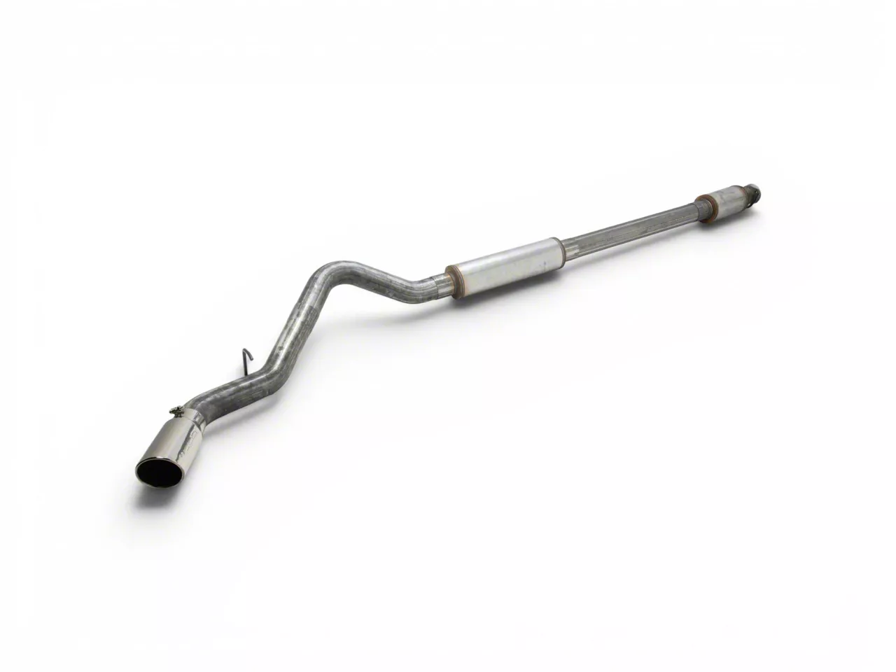 MBRP Armor Lite Single Exhaust System with Polished Tip; Side Exit (20-26 6.6L Gas Sierra 2500 HD)