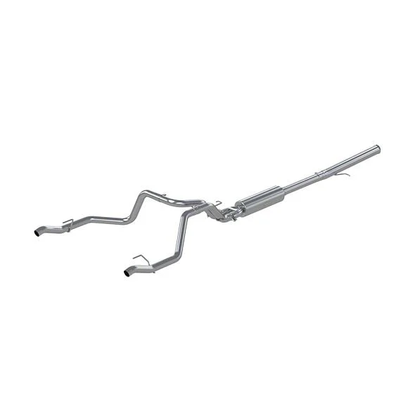 MBRP Armor Pro Dual Exhaust System; Rear Exit (19-26 6.2L Silverado 1500 w/ Factory Dual Exhaust)