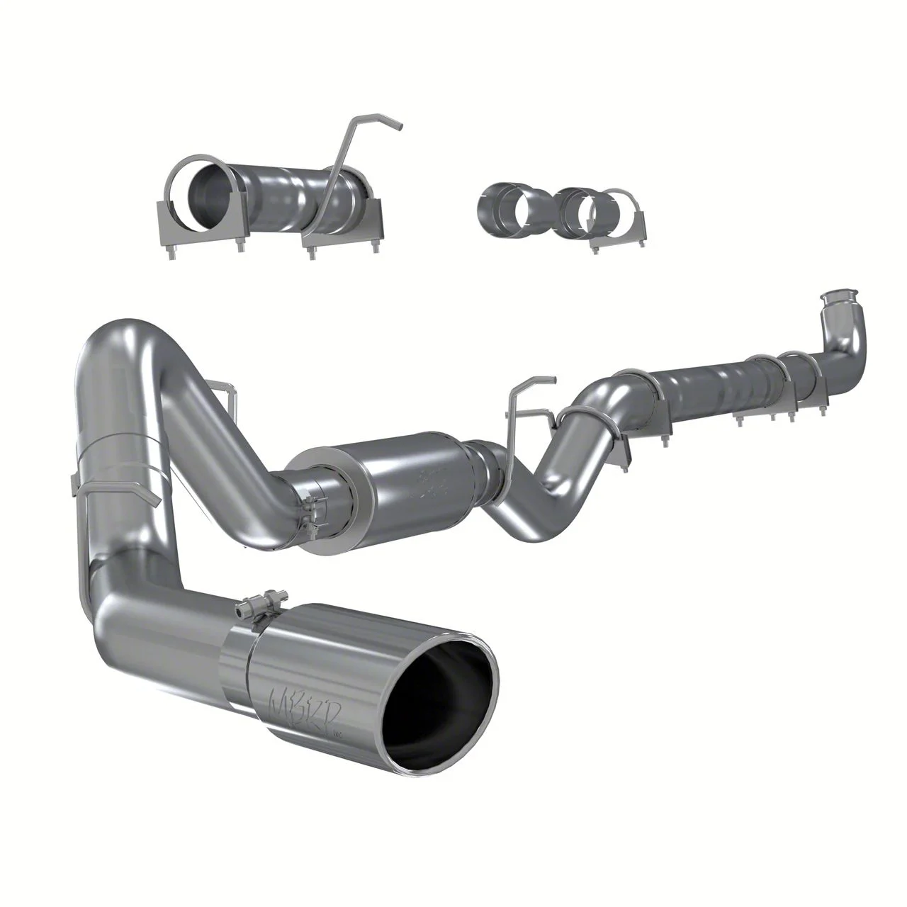MBRP Armor Plus Single Exhaust System; Side Exit (2007 6.6L Duramax Silverado 2500 HD)