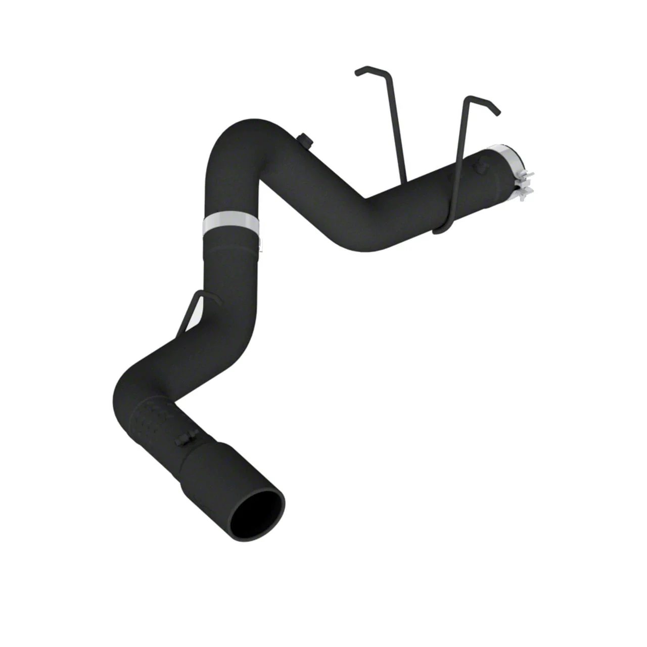 MBRP Armor BLK Filter-Back Single Exhaust System; Side Exit (11-19 6.6L Duramax Silverado 3500 HD)