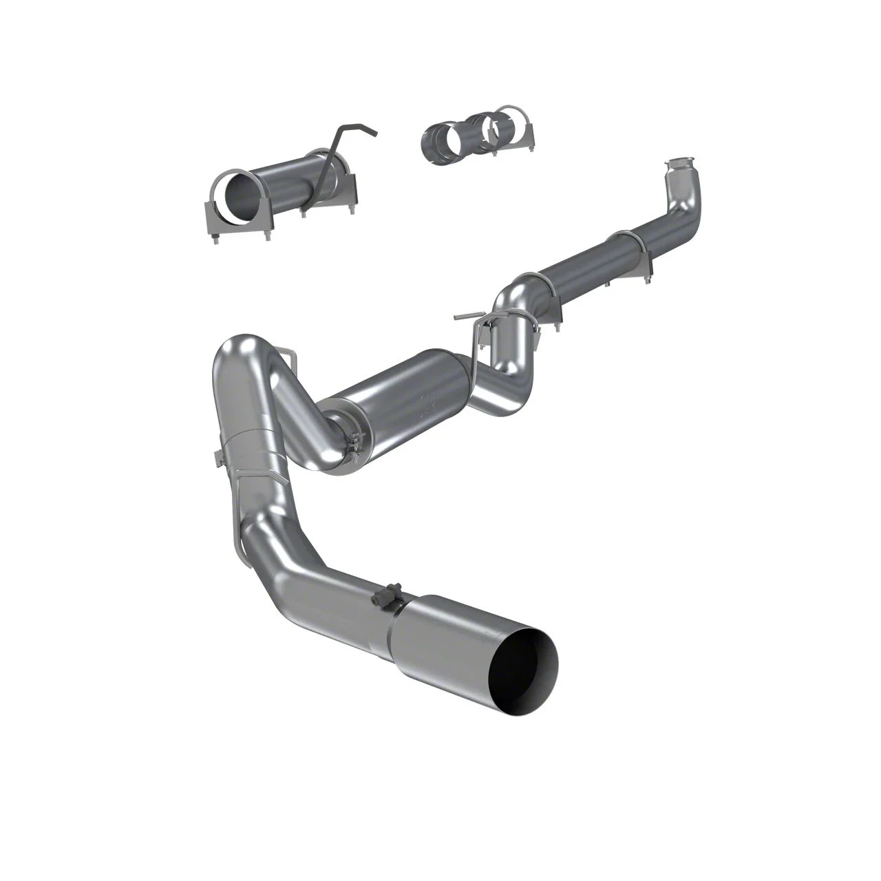MBRP Armor Pro Single Exhaust System; Side Exit (2007 6.6L Duramax Silverado 3500 HD)