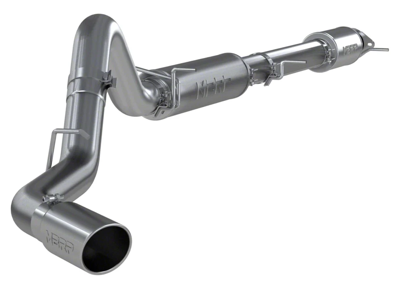 MBRP Armor Pro Single Exhaust System with Polished Tip; Side Exit (20-26 6.6L Gas Silverado 3500 HD)