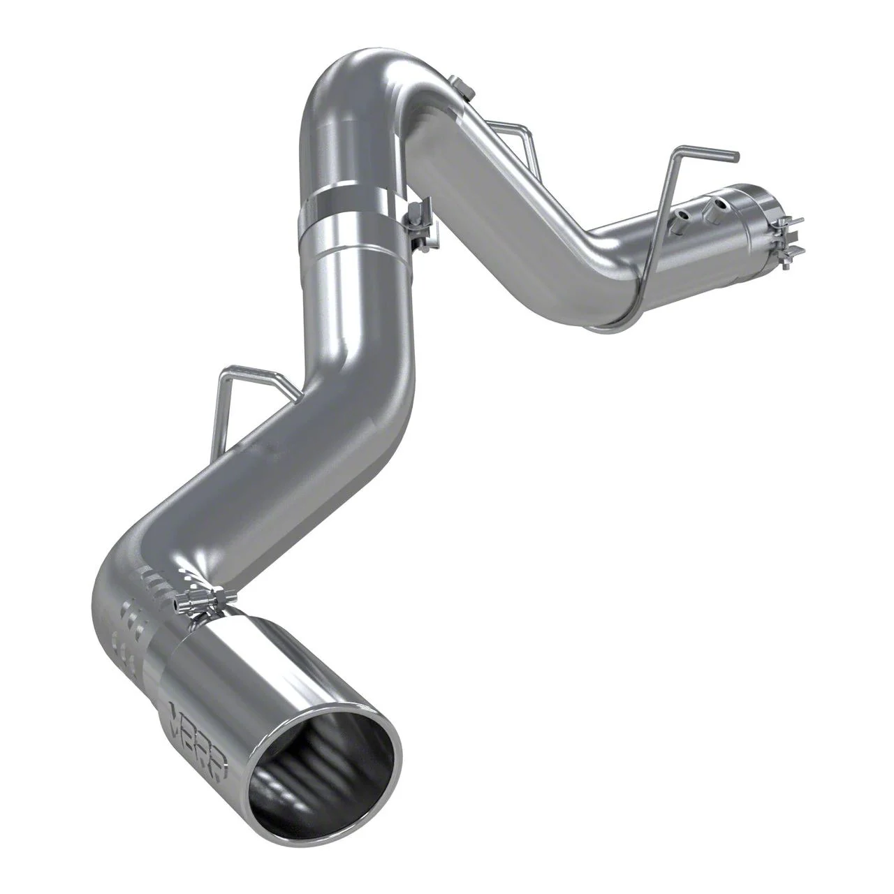 MBRP Armor Pro Single Exhaust System with Polished Tip; Side Exit (20-26 6.6L Duramax Silverado 3500 HD)