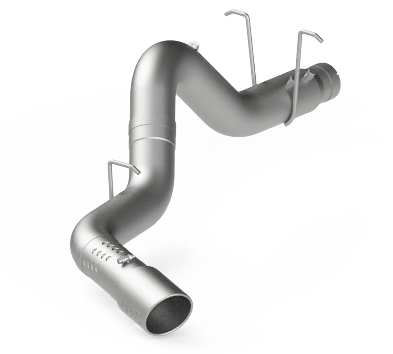MBRP Armor Lite Filter-Back Single Exhaust System with Polished Tip; Side Exit (11-19 6.6L Duramax Silverado 3500 HD)