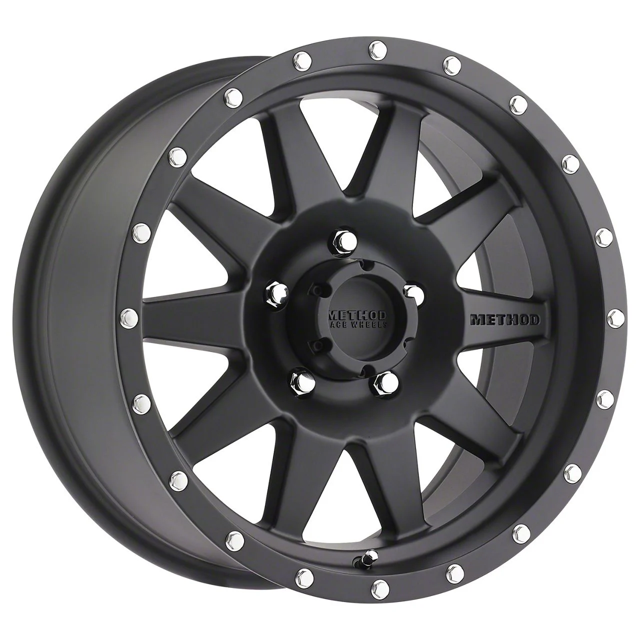 Method Race Wheels MR301 The Standard Matte Black 5-Lug Wheel; 18x9; -12mm Offset (02-08 RAM 1500, Excluding Mega Cab)