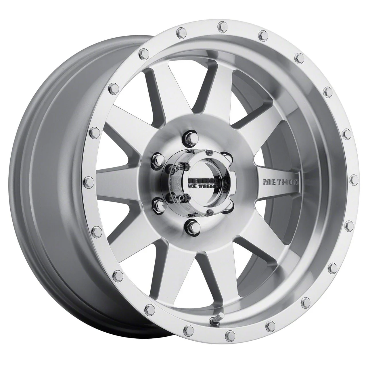 Method Race Wheels MR301 The Standard Machined 6-Lug Wheel; 17x8.5; 0mm Offset (07-13 Sierra 1500)