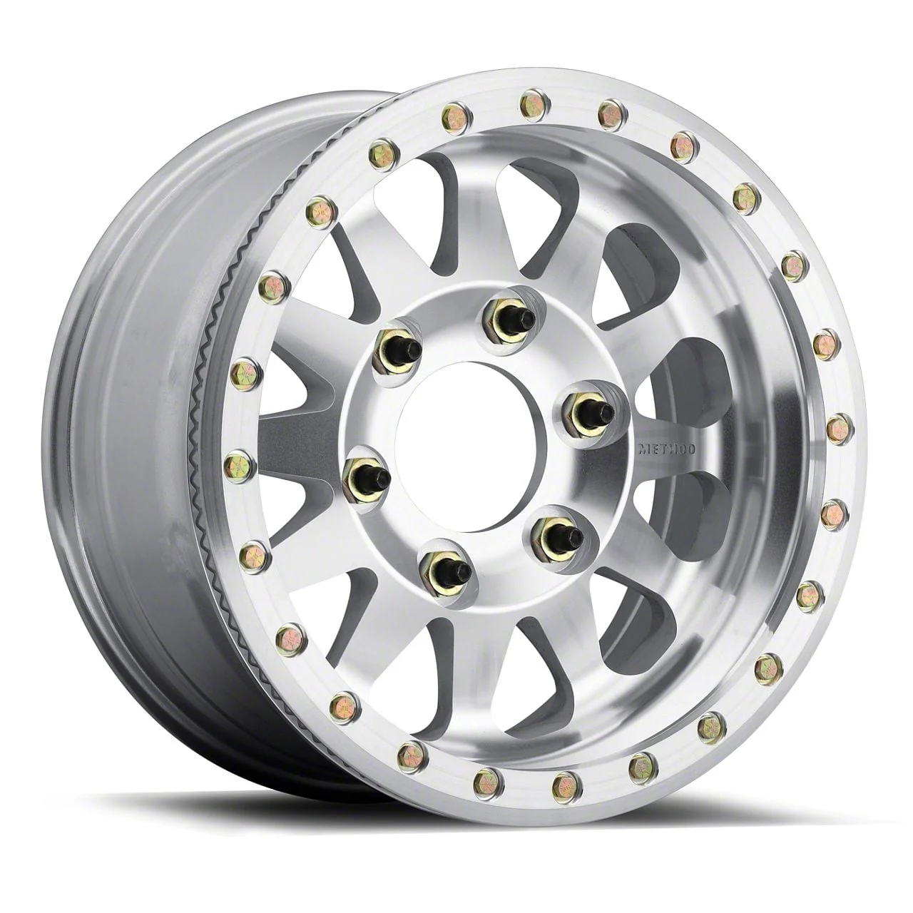Method Race Wheels MR101 Beadlock Raw Machined 6-Lug Wheel; 17x9; -12mm Offset (07-13 Silverado 1500)