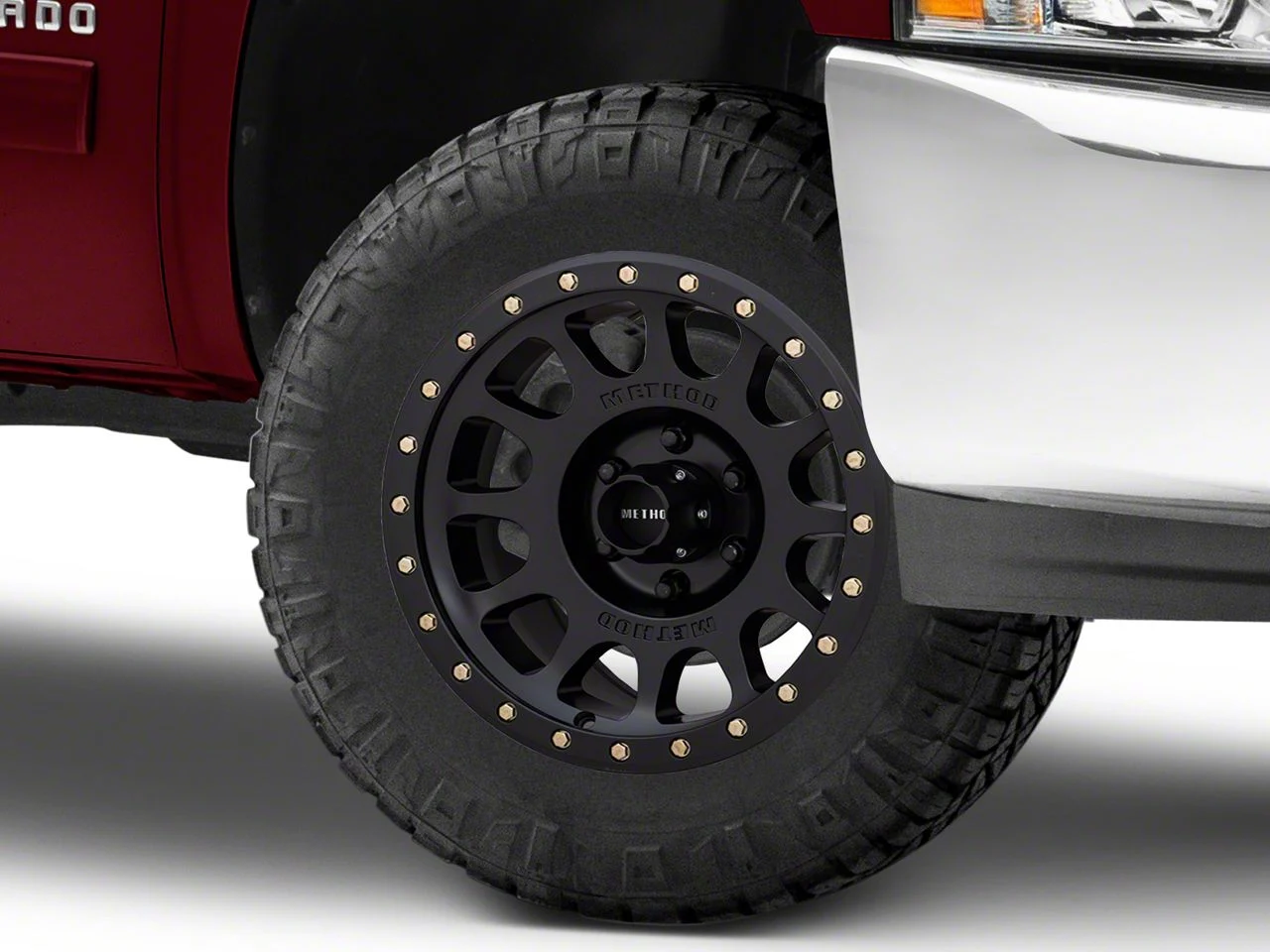 Method Race Wheels MR305 NV Matte Black 6-Lug Wheel; 18x9; -12mm Offset (07-13 Silverado 1500)