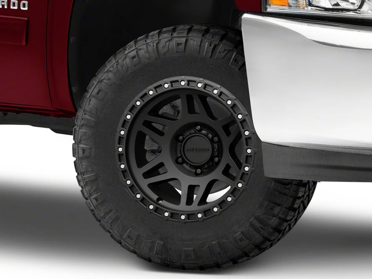 Method Race Wheels MR312 Matte Black 6-Lug Wheel; 17x9; -12mm Offset (07-13 Silverado 1500)