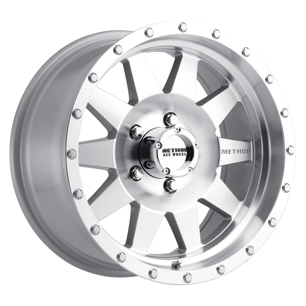 Method Race Wheels MR301 The Standard Machined 5-Lug Wheel; 17x9; -12mm Offset (09-18 RAM 1500)